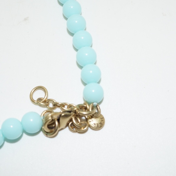 J. Crew Light Blue Beaded Bib Necklace - Picture 3 of 3